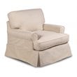 Sunset Trading Horizon Fabric Slipcovered T-Cushion Chair in Tan
