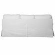 Sunset Trading Horizon Cotton Slipcover Reversible Chaise Sleeper Sofa in White