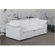 Sunset Trading Puff 2-Piece Fabric Slipcover Sectional Sofa in White