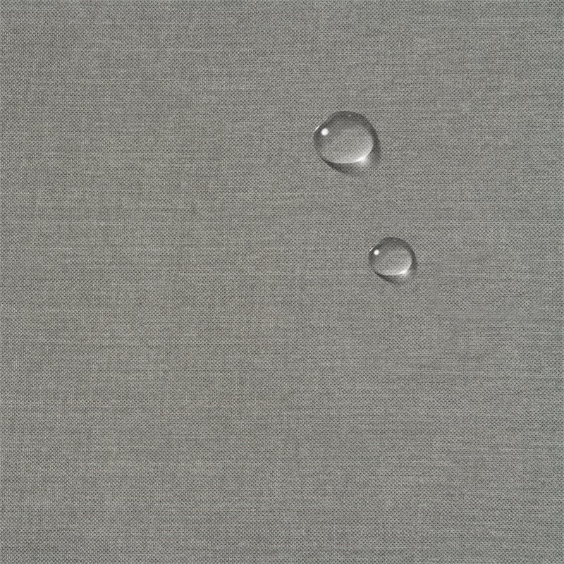 Sunset Trading Puff Fabric Slipcovered Sectional Modular Ottoman in Gray