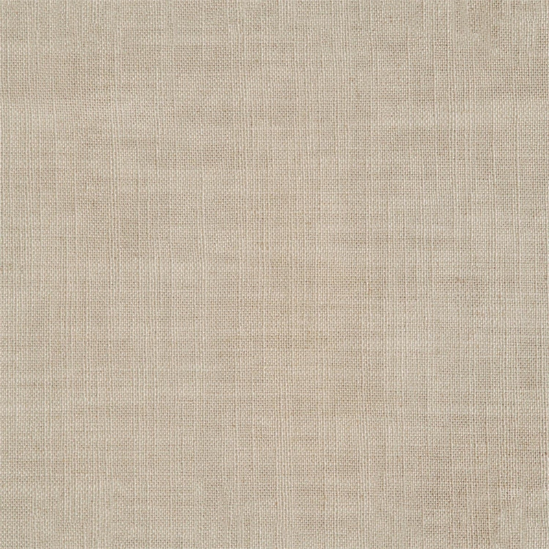 Sunset Trading Americana Box Cushion Fabric Slipcovered Ottoman Linen Tan Gray