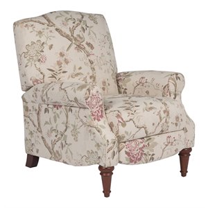 sunset trading bird sage fabric manual reclining chair in beige