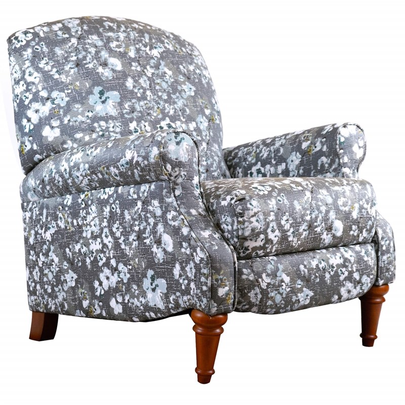 Sunset Trading Seascape Fabric Recliner with Two Matching Pillows in Gray