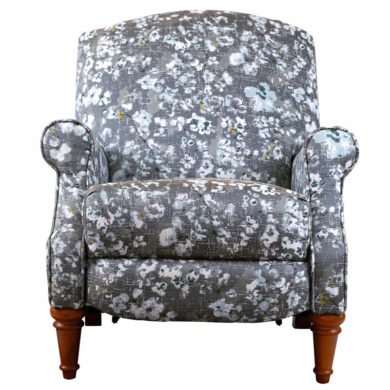 Sunset Trading Seascape Fabric Recliner with Two Matching Pillows in Gray