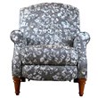 Sunset Trading Seascape Fabric Recliner with Two Matching Pillows in Gray