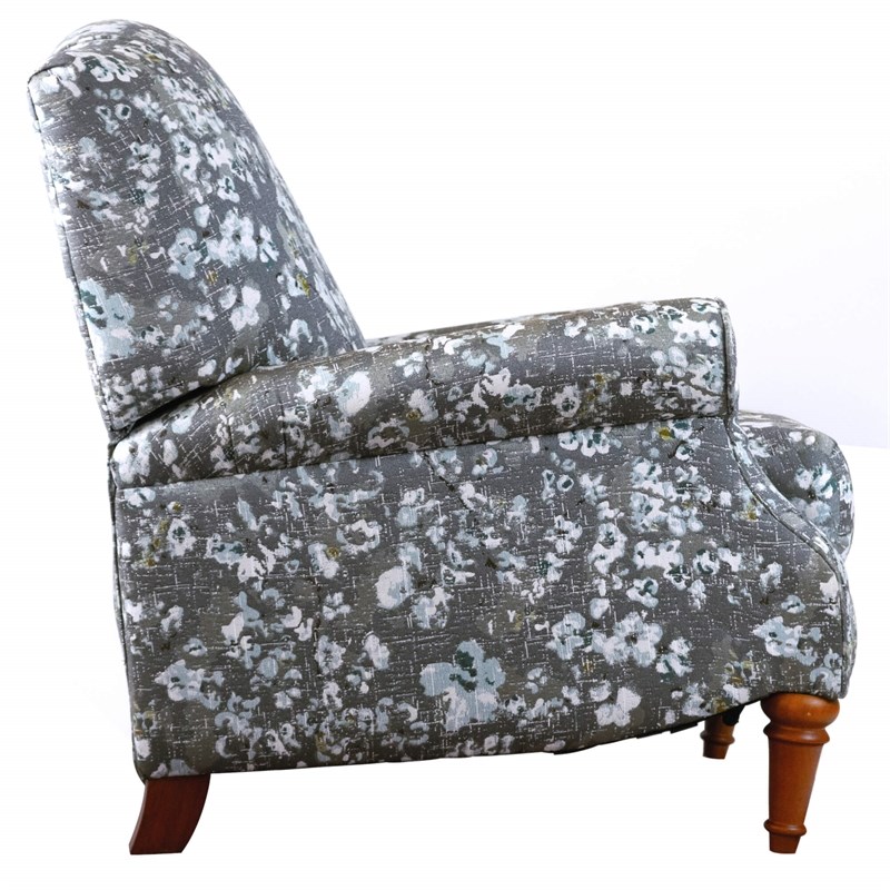 Sunset Trading Seascape Fabric Recliner with Two Matching Pillows in Gray