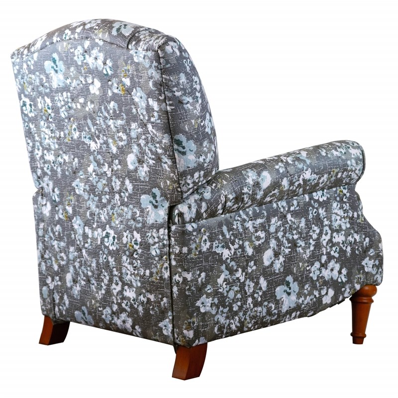 Sunset Trading Seascape Fabric Recliner with Two Matching Pillows in Gray