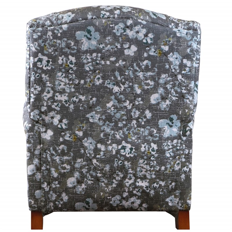 Sunset Trading Seascape Fabric Recliner with Two Matching Pillows in Gray