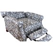 Sunset Trading Seascape Fabric Recliner with Two Matching Pillows in Gray
