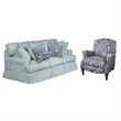 Sunset Trading Horizon 2-Piece Fabric Living Room Set in Ocean Blue
