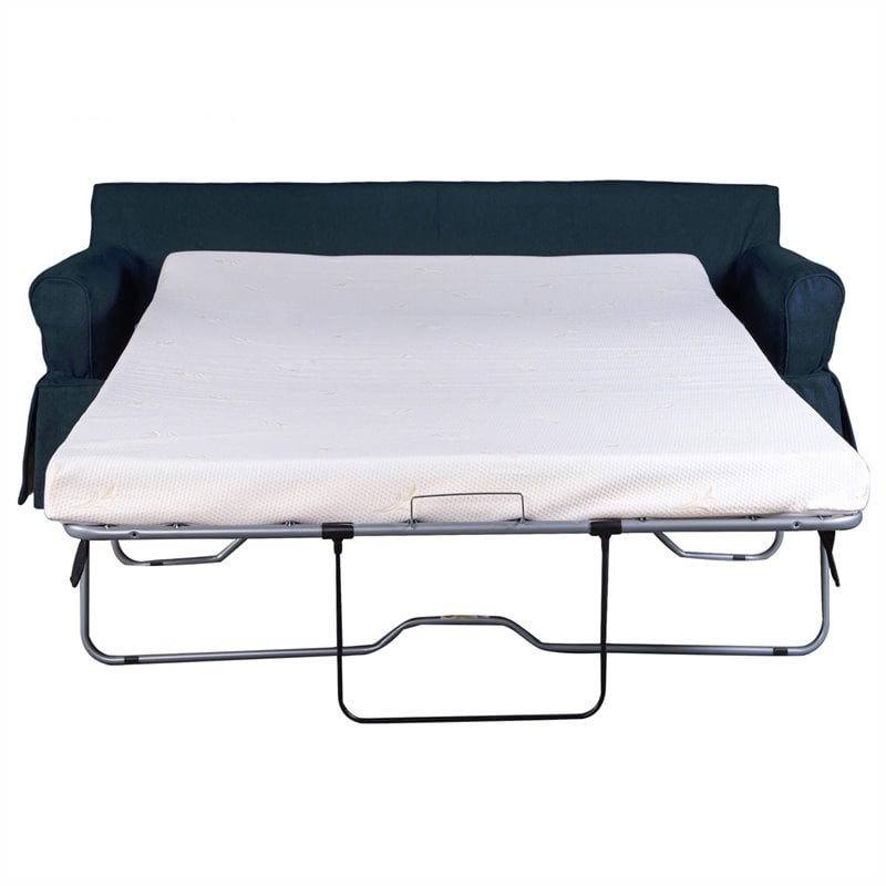 Sunset Trading Horizon Fabric Slipcovered Reversible Chaise Sleeper Sofa in Navy