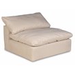 Sunset Trading Puff 4-Piece Fabric Slipcover Modular Sectional Sofa in Tan