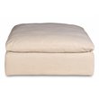 Sunset Trading Puff 5-Piece L-Shaped Fabric Slipcover Sectional in Tan