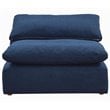 Sunset Trading Puff 5-Piece L-Shaped Fabric Slipcover Sectional in Navy