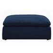 Sunset Trading Puff 6-Piece Fabric Slipcover Pit Sectional Sofa in Navy