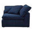 Sunset Trading Puff 5-Piece Fabric Slipcover Sectional Sofa in Navy
