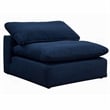 Sunset Trading Puff 5-Piece Fabric Slipcover Sectional Sofa in Navy