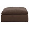 Sunset Trading Puff 7-Piece Fabric Slipcovered Modular Sectional in Brown