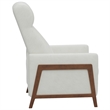 Sunset Trading Edge Pushback Contemporary Leather Recliner in White