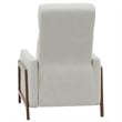 Sunset Trading Edge Pushback Contemporary Leather Recliner in White