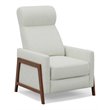 Sunset Trading Edge Pushback Contemporary Leather Recliner in White