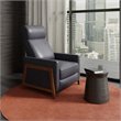 Sunset Trading Edge Pushback Contemporary Leather Recliner in Gray