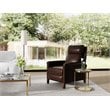 Sunset Trading Ethan Pushback Contemporary Leather Recliner in Espresso