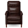 Sunset Trading Ethan Pushback Contemporary Leather Recliner in Espresso