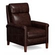 Sunset Trading Ethan Pushback Contemporary Leather Recliner in Espresso