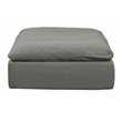 Sunset Trading Puff 6-Piece Fabric Slipcover Pitt Sectional Sofa in Gray