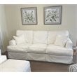 Sunset Trading Ariana Contemporary Fabric Slipcovered Sofa in White