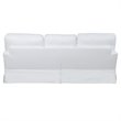 Sunset Trading Ariana Contemporary Fabric Slipcovered Sofa in White