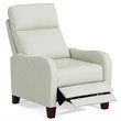 Sunset Trading Dana Pushback Traditional Leather Recliner in White