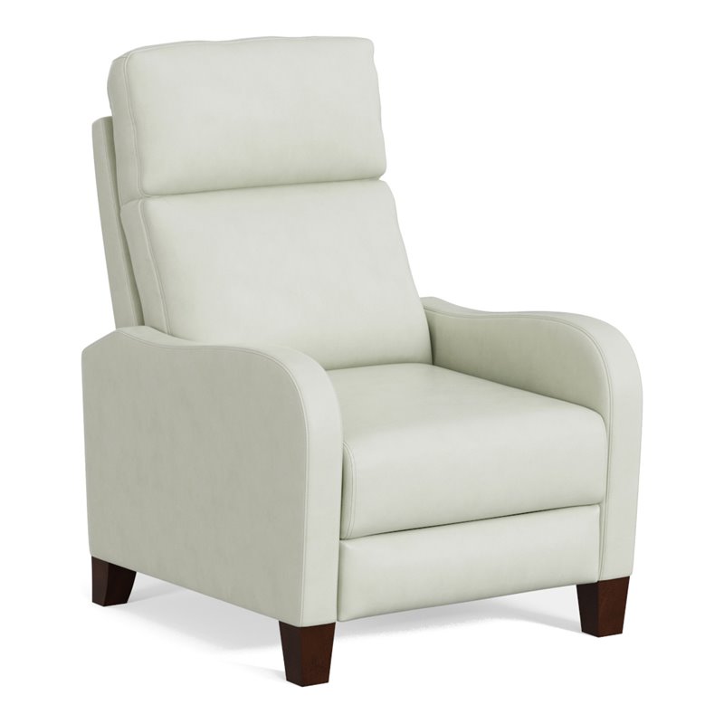 Sunset Trading Dana Pushback Traditional Leather Recliner in White