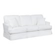Sunset Trading Ariana Stain Resistant Fabric Slipcovered Sleeper Sofa in White