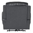 Sunset Trading Luxe Leather Reclining Chair with Power Headrest in Gray