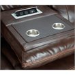 Sunset Trading Avant 3-Piece Faux Leather Reclining Living Room Set in Brown