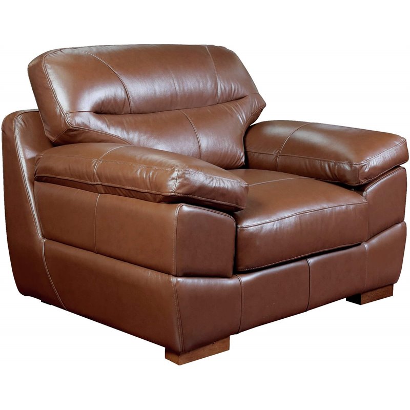 Sunset Trading Jayson 89 Wide Top Grain Leather Sofa