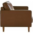 Sunset Trading Prelude 3-Piece Top-Grain Leather Living Room Set in Chestnut