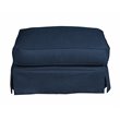 Sunset Trading Horizon 4-Piece Fabric Slipcovered Living Room Set in Navy