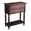 Sunset Trading Cottage Stacked Drawer Wood Storage Table in Raftwood Brown