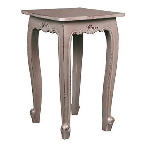 sunset trading cottage transitional accent table in antique sage green wood
