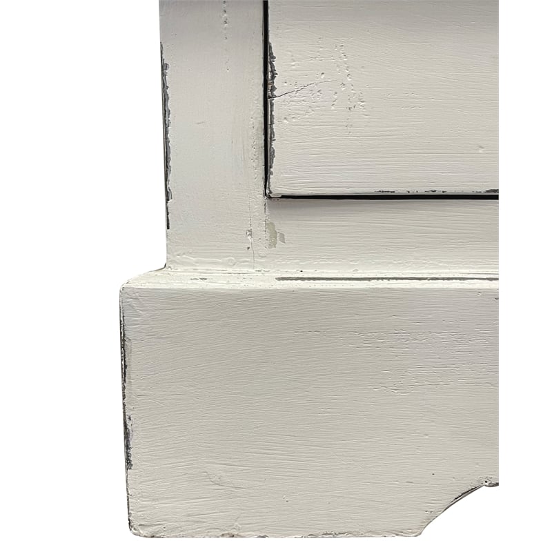 Sunset Trading Cottage Narrow Transitional Bookcase in Distressed White Wood