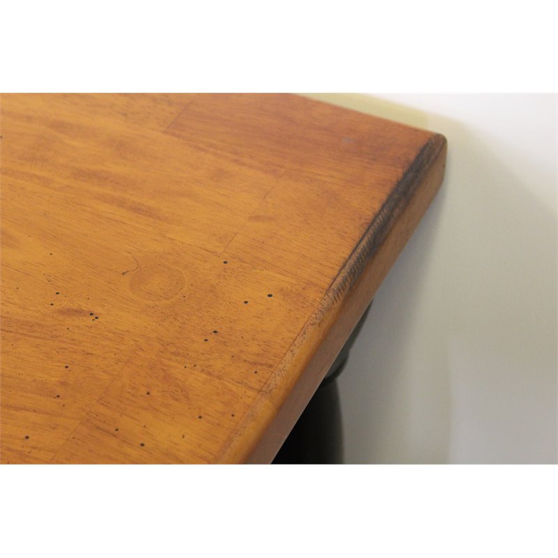 Sunset Trading Regal Farmhouse Wood Kitchen Cart in Antique Black/Cherry