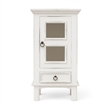Sunset Trading Cottage 1-Door Wood End Table/Nightstand in Distressed White