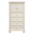 Sunset Trading Ice Cream At The Beach Wood Bedroom Chest in Antique White