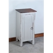 Sunset Trading Cottage 1 Door Mid-Century Accent Cabinet in Antique Gray Wood