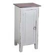 Sunset Trading Cottage 1 Door Mid-Century Accent Cabinet in Antique Gray Wood
