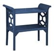 Sunset Trading Cottage Transitional Wood Accent Table and Console in Navy Blue