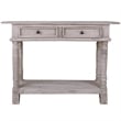 Sunset Trading Cottage Farmhouse Wood Console Table in Natural Limewash